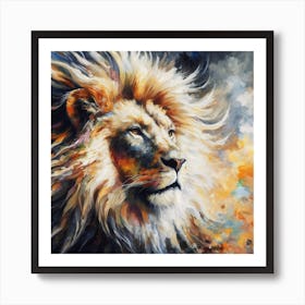 Lion Painting 2 Art Print