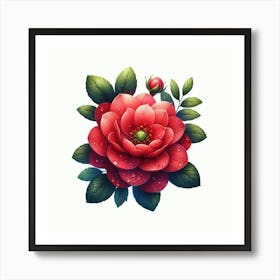 Red Rose 14 Art Print