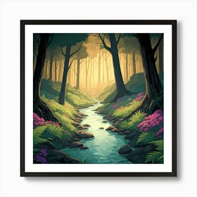 Forest Stream Art Print