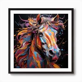 Grafitti Horse Art Print