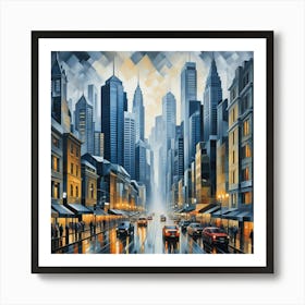 Sydney Foggy Art Print