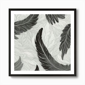 Black and White Abstract Art 60 Art Print