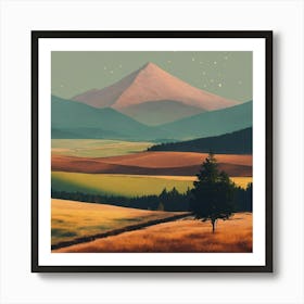 Landscape Painting 93 Art Print