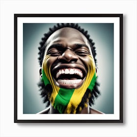 Jamaican Man Laughing Art Print