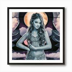 Girl In A Dress Art Print