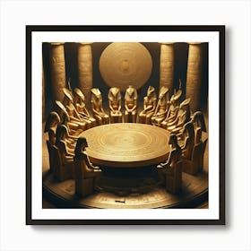 Egyptian Throne Art Print