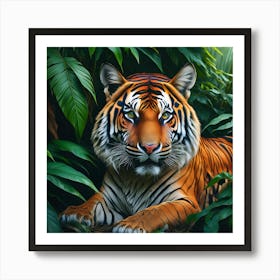 Tiger In The Jungle 2 Art Print