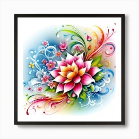 Lotus Flower 1 Art Print