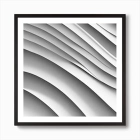 Abstract White Paper Background Art Print