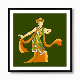 Asian Dancer Art Print Art Print