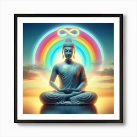 Rainbow Buddha 1 Art Print