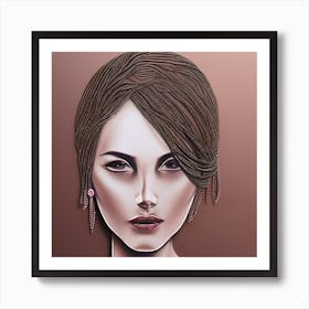 Beautiful Woman 2 Art Print