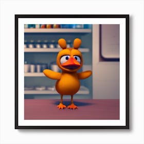 Duck In A Lab Art Print