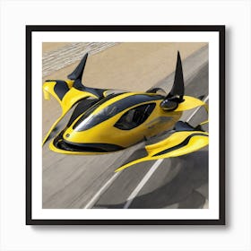 Futuristic Flying Car 1 Art Print