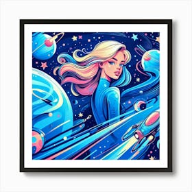 Space Cadet by dee 1 Art Print