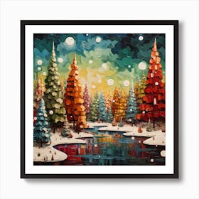 Monet's Winter Wonderland Art Print