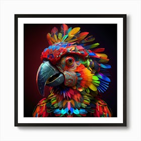 Colorful Parrot Art Print