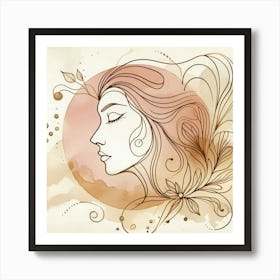 Portrait Of A Woman 51 Art Print