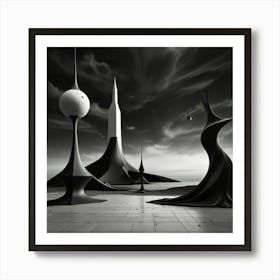 Futuristic Cityscape Art Print