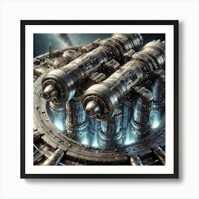 Planetary Cannons Converted Art Print