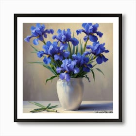 Blue Iris Poster