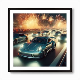 Night Of Racing Art Print