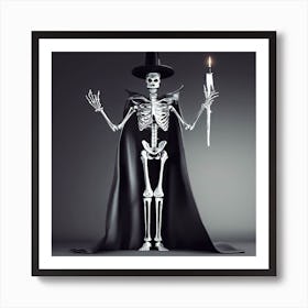 Skeleton Witch Art Print