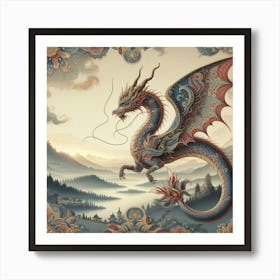 Dragon In The Sky 1 Art Print