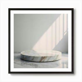 Round Marble Coffee Table 1 Art Print