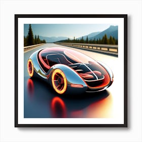 Futuristic Car S Art Print