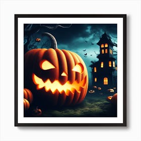 Halloween Pumpkin Art Print