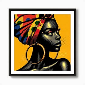 Sekai African Woman Canvas Print Art Print