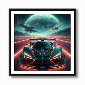 Futuristic Car 185 Art Print