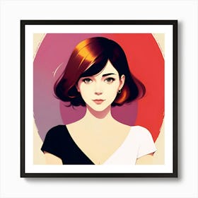 Portrait Of A Woman 6 Art Print