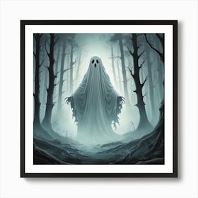 Ghost In The Woods Art Print