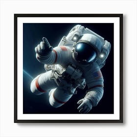 Astronaut In Space 10 Art Print