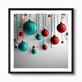 Christmas Ornaments 90 Art Print