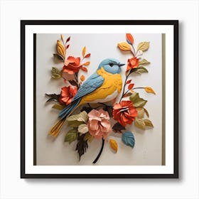 Bird On A Branch Art Print