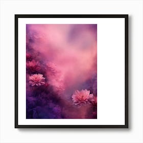 Pink Flowers Art Print