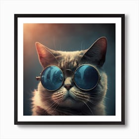 Cat Cool Art Print