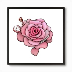 Pink Rose Art Print