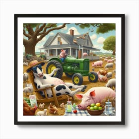 Farm Animals 2 Art Print