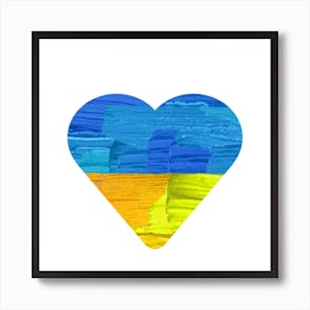 Heart Of Ukraine Art Print