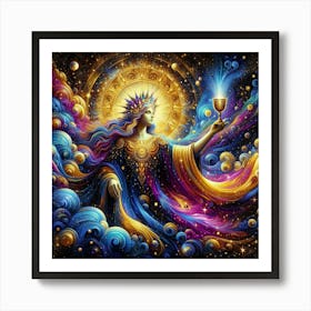 Goddess Of The Stars Art Print