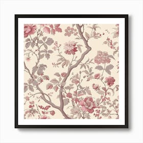 Floral Wallpaper 4 Art Print