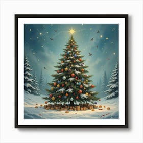 Christmas Tree Art Print