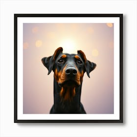 Doberman heaven Art Print