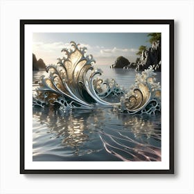 Waves Of Life 28 1 Art Print