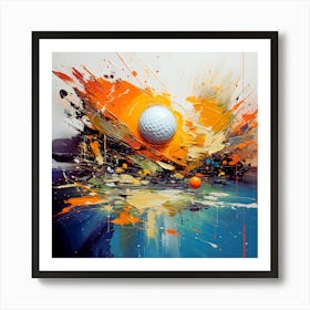 Zen Drive Minimalist Golf Journey Art Print