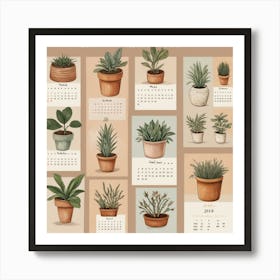 Default Make A Calendar Of Planting Dates Aesthetic 1 Art Print